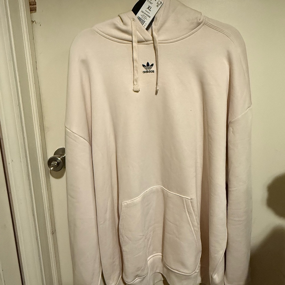 Adidas Off-White Hoodie with Logo